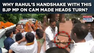 Why Rahul Gandhi's Handshake With BJP MP In Parliament Made Heads Turn, Behind The Scenes On Cam