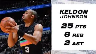 Keldon Johnson Drops 25 PTS Off the Bench in Win vs. OKC