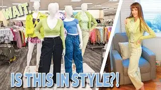 I DRESSED LIKE STORE MANNEQUINS! // Trying On Crazy Clothes at Target Spring 2022