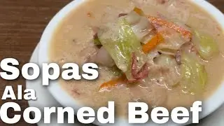 HOW TO COOK SOPAS WITH CORNED BEEF