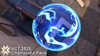 Shock Bolt lineup on Ascent used by FNC crashies in VALORANT Champions Paris【 VALORANT Sova 】