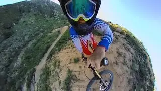 Downhill Mountain Biking With 360fly Camera - 360 Video!