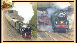 A Beautiful Noise! 7029 Clun Castle & 61306 Mayflower. The Bath Christmas Market 1Dec19