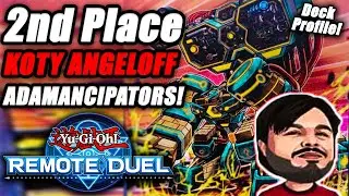 Yu-Gi-Oh! TCG Remote Duel Invitational Finalist: Adamancipator Deck Profile [ft. Dakota Angeloff]