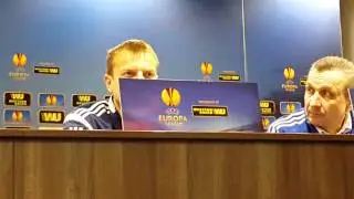 Олег Гусев на пресс-конференции перед матчем с 