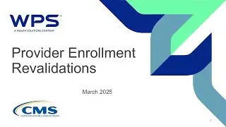 Provider Enrollment Revalidations