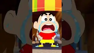 Sinchan crying for help under table 🤕😂 ll dog chase #shorts #funny #viral #shinchan #ai