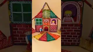 Magnetic tiles build ideas | how to build a Christmas house！Merry Christmas!🎁
