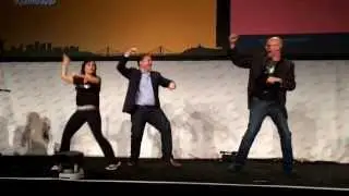 Jason Calacanis and Adeo Ressi at Launch  learning how to dance Gangnam Style @jason @adeoressi