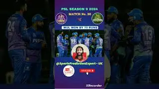 NEWS: MUL won the Match & GL/SL Win in MUL vs QUE Match No.30 😴Dream11 Prediction #shorts #viral #yt
