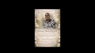 Funeral Service livestream of Perisamy Govender