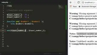 PHP Hindi Tutorial - 027 - Functions With Arguments