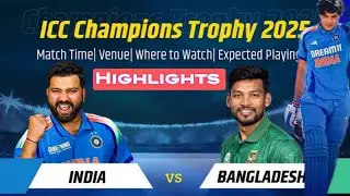 India vs Bangladesh Champions Trophy 🏆 2025 Highlights | #cricket #championstrophy #highlights