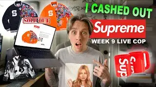 I SPENT $1500 ON THIS SUPREME DROP! Supreme Week 9 Live Cop!