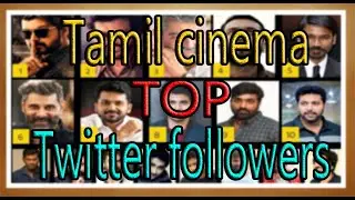 Tamil Actor Followers List | at Twitter | TOP -  ??? | UCN Trends