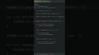 Operations on Array in JAVA✅❕                                 #coding