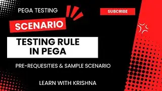 112. Scenario Testing Rule in #pega || #pegatesting#scenario #ruleset #testsuite #testcases #report