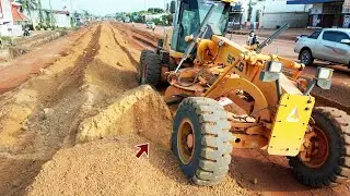 Excellent Action of Grader building Road Construction In A Countryside | GradingX