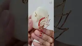 Angel wings earcuff - Free tutorial video link above the title  #shortsvideo #jewelry