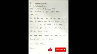 Invitation to join a picnic party 📝 #byshorts#englishgrammar #email
