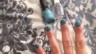 Revlon Gel Envy/Sally Hansen Dries instantly top coat review!!
