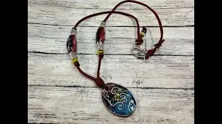 Beautiful Ceramic Artisan Pieces! Let's Make a Simple Leather Necklace!