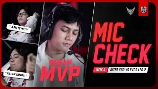 MIC CHECK | ALTER EGO VS EVOS | MPL INDONESIA SEASON 12 WEEK 6