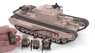 Wow! Quanguan Churchill Mk I Tank: $33, all prints, extra-articulated minifigs! #NotSponsored 100238
