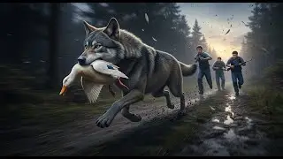 Incredible Rescue: Courageous Humans Save Ducks from Hungry Wolves! #wolf #humanity #animals