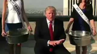Donald Trump Using Ice Bucket Challenge with Obama and His Sons