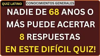 ¡Desafío Imposible! 😱🧠 Nadie de 77+ Puede Lograr 10 Respuestas Correctas