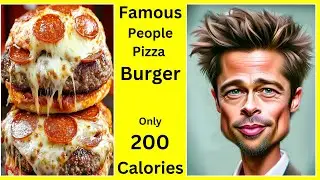 200 CALORIE PIZZA BURGER - KETO FRIENDLY - HOW TO BURN BELLY FAT with No Ozempic Wegovy Mounjaro.