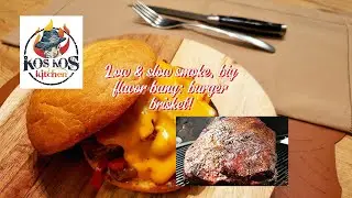 🔥 Low & Slow Smoke, Big Flavor Bang &ndash; BRISKET BURGER! #koskoskitchen