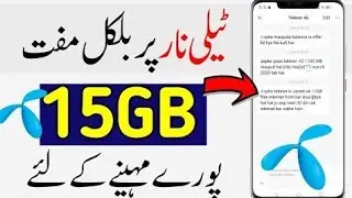 Telenor New Muft Internet Amazing Offer Free 15GB | by Rusaz boy tips