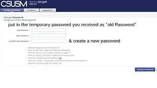 How to reset your password after receiving a temporary password