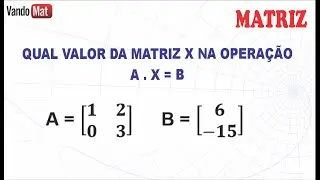 QUAL VALOR DA MATRIZ X NA MULTIPLACA&Ccedil;&Atilde;O DE MATRIZES #enem #concurso #encceja #matrizes