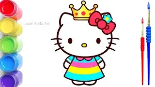 Cute & Easy Hello Kitty Princess Drawing 🐱👑 | Step-by-Step Guide for Kids!