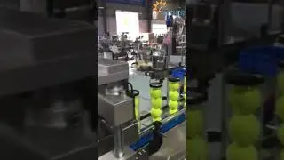 #Automatic #Tennis Ball Plastic Jar #Capper #Equipment, #Dustproof Lid #Pressing Capping #Machine