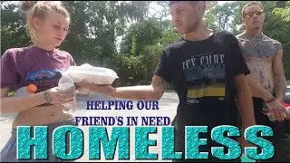 Feeding our Homeless Friend's Hot Meals, Providing Tents, Giving Clothes, Tarps Sleeping Beaufort SC