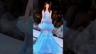 💙Sparkling in Blue💠A dress that shine🦋#fashion #runway #dress #shortvideos #viralvideo