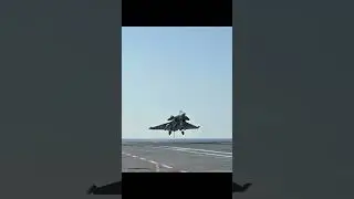 Rafale fighter jet landing on Aircraft Carrier #viral #viralshorts #trending #shorts #rafael