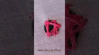 Amazing Triangle Mirror Work 🔺 #shorts #embroidery #subscribe #trending