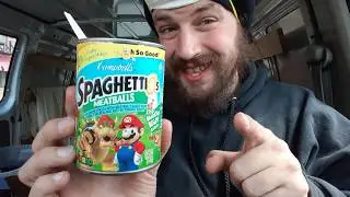 Spaghettios w/ Meatballs feat. Super Mario Shaped Pasta by Campbell's Food / Drink Review