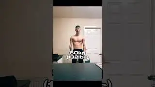 Body transformation 55kg - 60kg (6 MONTHS) #shorts #fitness #gym #workout #viral