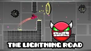 THE LIGHTNING ROAD comlete! My first demon)))) #gd #geometrydash #геометридаш