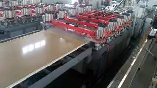 PVC WPC Foam Board Extruder Machine / 35mm Thickness for Door Panel Production