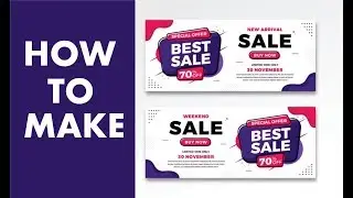 CorelDraw  -Tutorial Make A Discount Banner Design By Ahsan Sabri