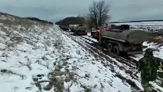Convoi militar rusesc distrus de ucrainieni!