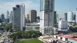 The aerial view of Kuala Lumpur..