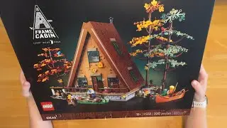 SATISFYING! Time-Lapse LEGO Build with Chill Music | A-Frame Cabin 21338